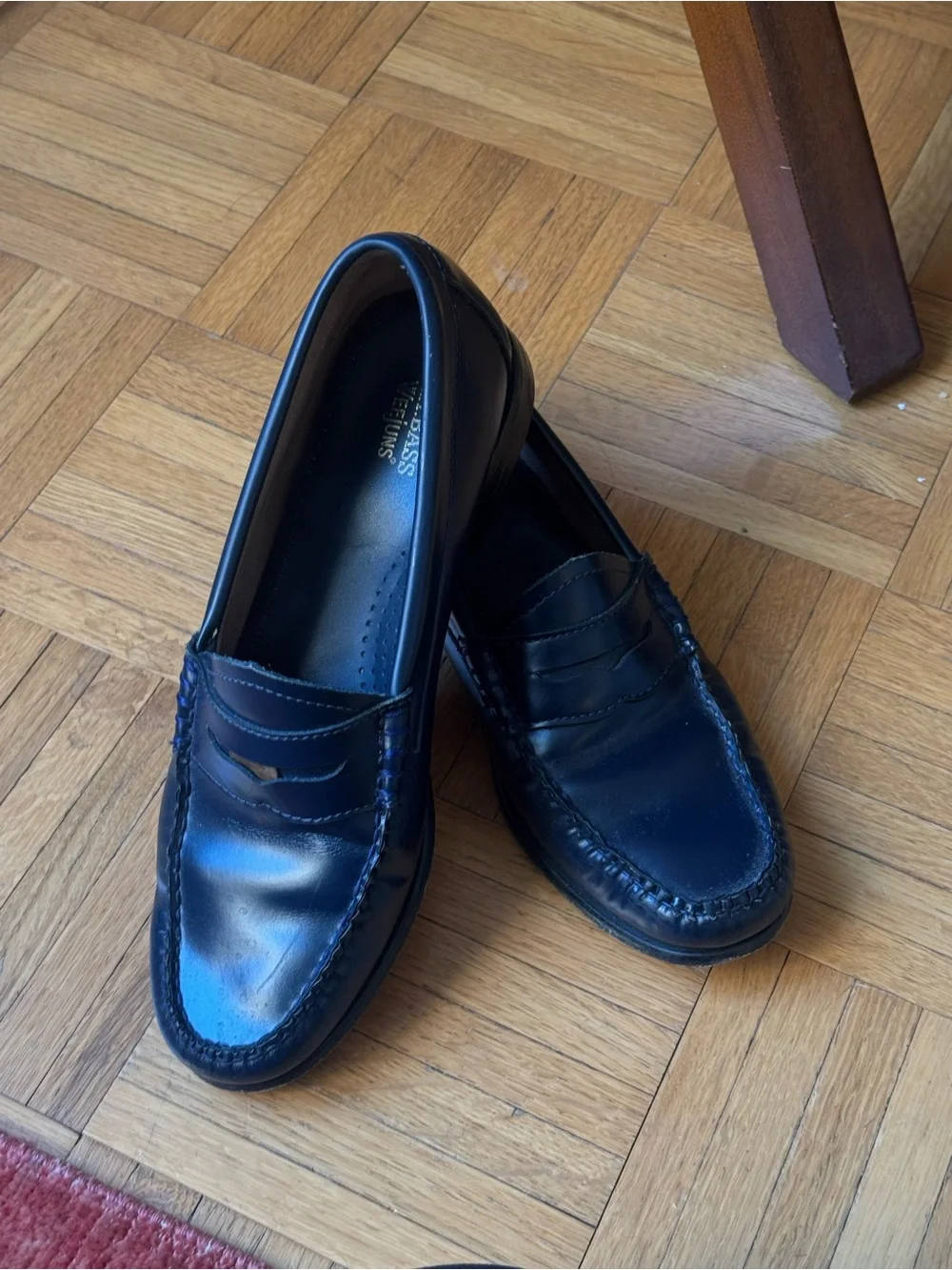 G.H Bass Weejuns Whitney Penny Loafer - Navy Leather